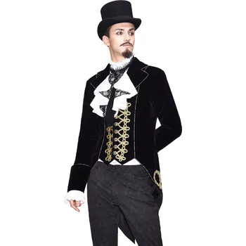 Pánský zimní kabát kabát pánský DEVIL FASHION - Golden Disc Flowers - M