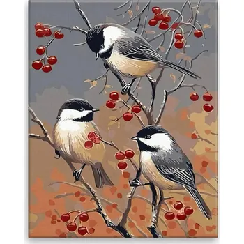 Obraz Obraz na plátně - Tři ptáčci - 40x50 cm - CZ výroba