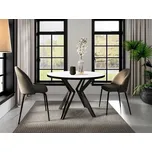 Rozkládací jídelní stůl Relkun, Barva: černá / arktická bílá MIRJAN 5903211310720