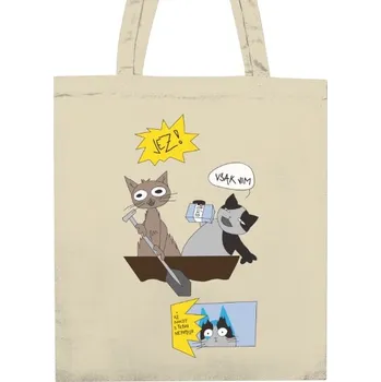 Nákupní taška unisex s potiskem kočičáci na vodě design