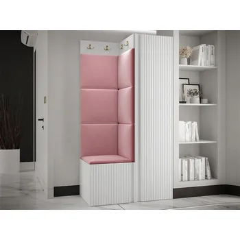 Nábytek Předsíňová sestava Towiro Slim XXV, Barva: bílá, Barva látek:: Manila 09 MIRJAN 5903211222054