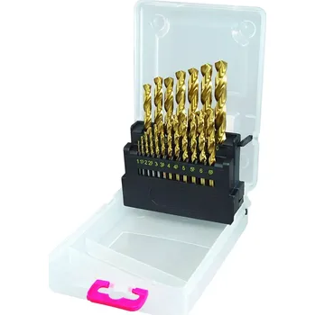 Vrták Vrtáky HSS-TiN, 1.0-10.0 mm, 19 dílů, broušené, Triumf (Triumf - profi)