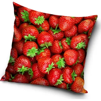 Povlak na dekorativní polštářek Povlak na polštářek Červené Jahody
