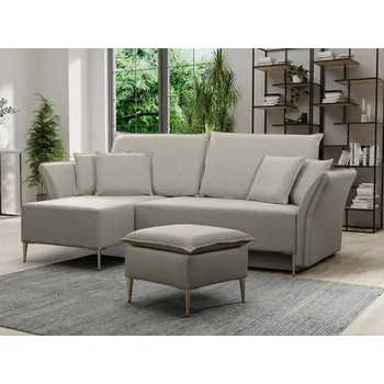 Sedací souprava Rohová rozkládací pohovka Bob, Barva: Terra 7, Barva: zlatá MIRJAN 5903211071737