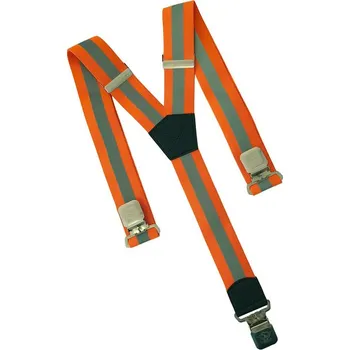 Kšandy Natur šle na kalhoty clip, reflexní oranžové