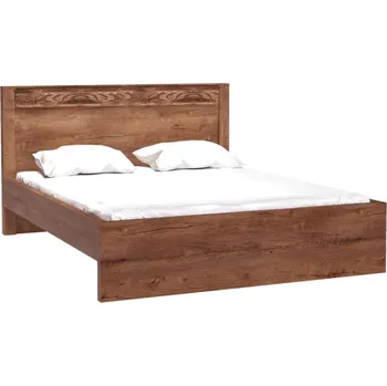 Postel Manželská postel Nadia N19, Osvětlení: bez osvětlení, Barva: jasan světlý MIRJAN 5902928481235