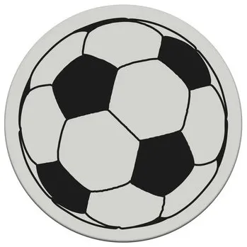 Samolepící dekorace Samolepka 3d míč 8x9 cm