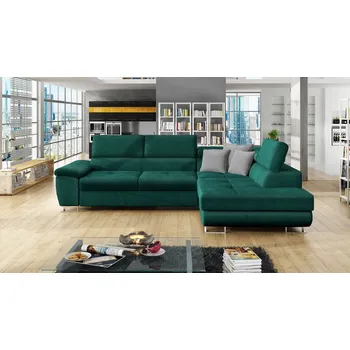 Nábytek Rohová sedací souprava Alvin, Potah: Magic Velvet 2221 + Magic Velvet 2221 + Magic Velvet 2240, Strana: pravá MIRJAN 5902928518313