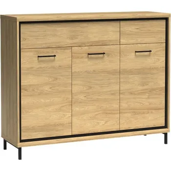 Komoda Antonio AT07, Osvětlení: bez osvětlení, Barva: hikora přírodní, Nožičky: áno MIRJAN 5903211070570