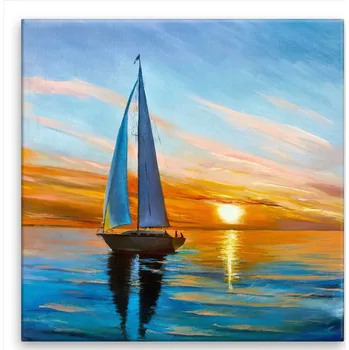 Obraz Obraz na plátně - Vzpomínka na plavbu - 40x40 cm - CZ výroba