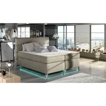 Postel ImportWorld Postel Amaud Boxspring 160x200 cm s barevným LED podsvícením - Dora 22 (barva potahu)