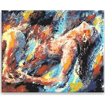 Diamantové malování Diamantové malování - V opojení - 50x40 cm, plátno vypnuté na rám - CZ výroba