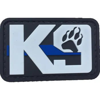 Nášivka WARAGOD K9 Paw PVC nášivka, černo bílá