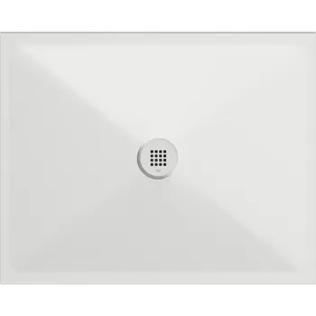 Sprchová vanička Keramická sprchová vanička, obdélník 100x80x2cm, bílá mat