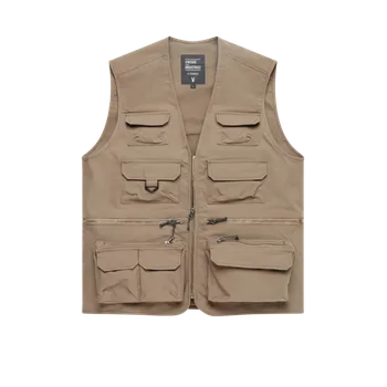 Pánská bunda Vintage Industries Rybářská vesta Legend, béžová