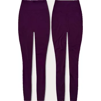 Dámské legíny Sportovní fialové legíny s ozdobnými švy a vysokým pasem od J.STYLE, odstíny fialové XL (42) i392_22257-53