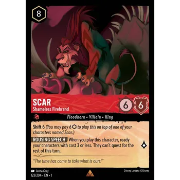 Karetní hra Scar 123/204 - The First Chapter Typ karty: Standard