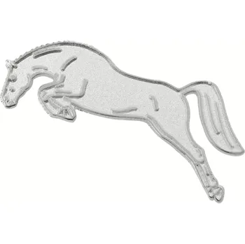 Brož Stříbrná brož se skákajícím koněm