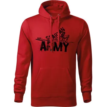 Pánská mikina DRAGOWA pánská mikina s kapucí Nabis, červená 320g / m2