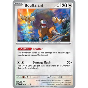 Sběratelská karetní hra Pokémon karta Bouffalant 174/197