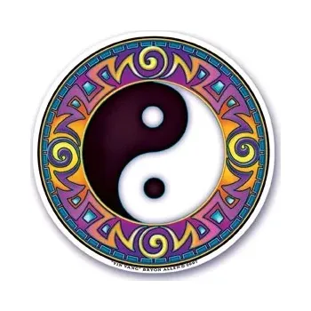 Samolepící dekorace Samolepka Mandala jin jang