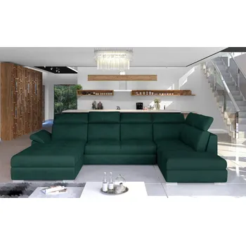 Sedací souprava ImportWorld Rohová rozkládací sedací souprava Lanneva do U - Monolith 37 (barva potahu) - levá