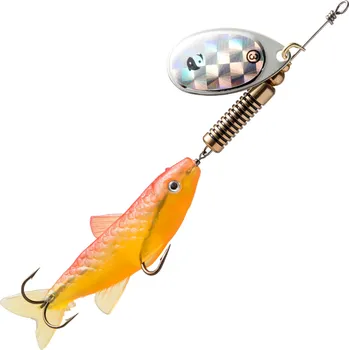 Umělá nástraha CAPERLAN Rotační třpytka na lov dravých ryb Weta #3 přírodní ORANŽOVÁ