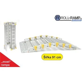 Nakládací rampa pro vozidlo Roll-A-Ramp "most", Rampa šířka 91cm Délka (cm) "most": 107 cm