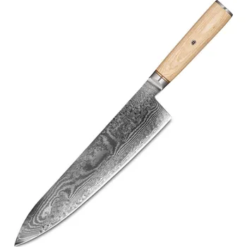 Kuchyňský nůž UG Grill Nůž Chef 24,1/38cm Damašková ocel 67/dřevo pakkawood UG Grill