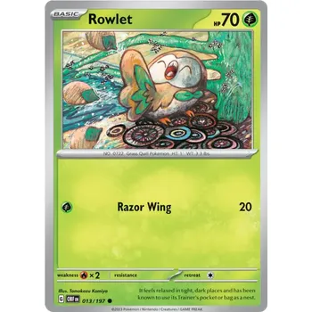 Sběratelská karetní hra Pokémon TCG Rowlet 013/197 - Reverse Holo