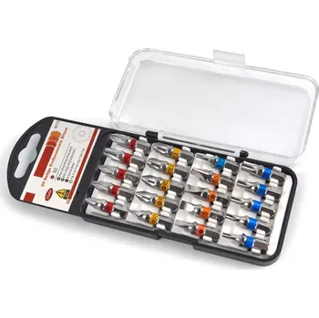 Bit Sada kvalitních bitů - bity PH, PZ, SL, Tx, ocel S2, sada 20 dílů (TrueTech)