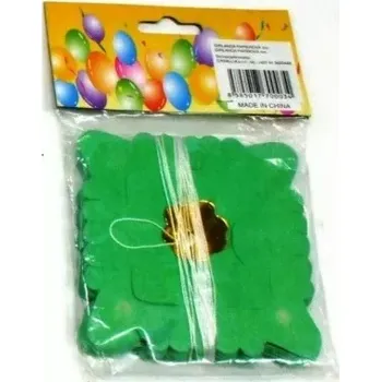 Balónek Girlanda papírová malý čtverec 4 m v sáčku karneval