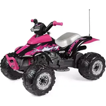 Dětské elektrovozidlo Corral T-Rex Pink 12V s olověnou baterií (Peg Perego jednomístná čtyřkolka)