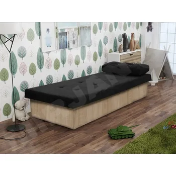 Postel Jednolůžková postel Nikroguta, Úložný prostor: bez úložného prostoru, Barva: dub sonoma, Potah: Suedine 24 MIRJAN 5903211097850