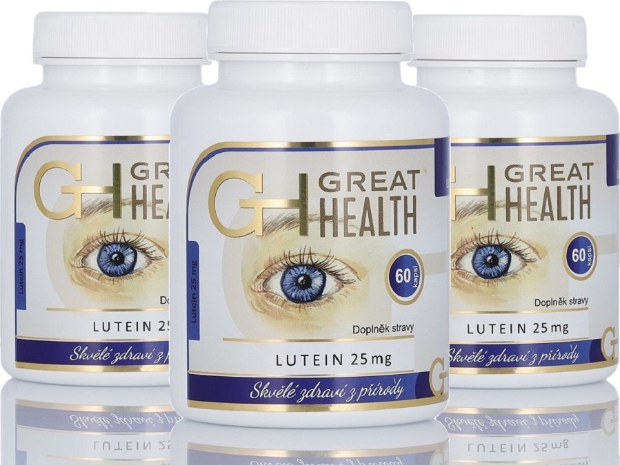 Lutein 25mg Great Health 2+1, 180 tobolek