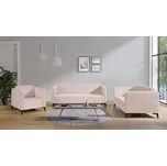 Sedací souprava Denim 3+2+1, Potah: Solo 251, Barva nožiček:: lesk černý MIRJAN 5902928353228