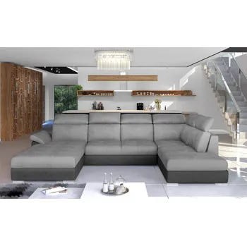 Sedací souprava ImportWorld Rohová rozkládací sedací souprava Lanneva do U - Monolith 84 / Monolith 97 (barva potahu) - levá