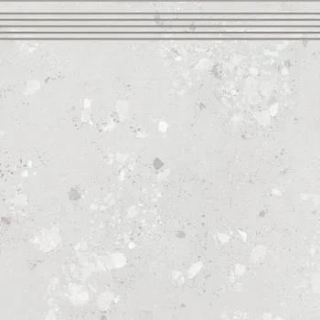 Obklad Castone, DCP62855, schodovka, 60x60 cm, šedobílá