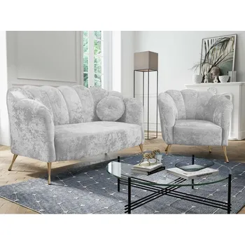 Odpočinková souprava Terkaz, Potah: Eureka 2132, Barva nožiček:: zlatá MIRJAN 5903211124501