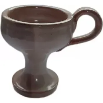 Čajovna Keramická kadidelnice s ouškem (Světle hnědá)