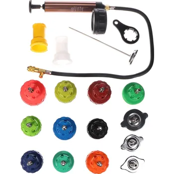 Autodiagnostika Sada pro testování chladícího systému MECHANIC COOLING TESTER 18, 0-2,5bar, 18ks SIXTOL