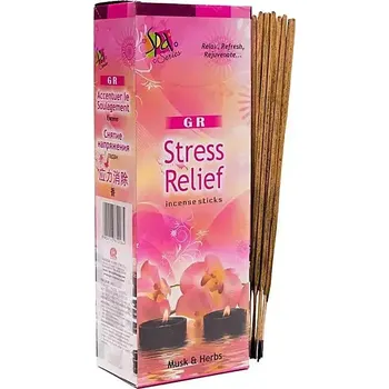 Antistres | Tradiční Indické vonné tyčinky | 20 ks (Tradiční Indické vonné tyčinky s vůní rostlinného pižma a bylin. Naplňte svůj domov nádhernou uklidňující vůní a dopřejte si krátkou chvíli klidu a odpočinku. Každé balení obsahuje 20 kusů ručně vyráběný