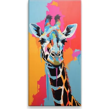 Obraz Obraz na plátně - Portrét žirafy - 30x60 cm - CZ výroba