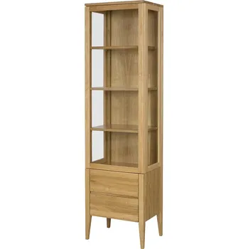 Šatní skříň KW338 dřevěná skříň knihovna z dubu Drewmax (Kvalitní nábytek z dubového masivu)