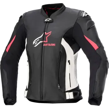 Moto bunda Bunda STELLA GP PLUS 4, ALPINESTARS, dámská (černá/bílá/růžová) 2026 (Velikost: 42)
