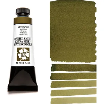 Výtvárné potřeby Akvarelová barva Daniel Smith Extra Fine, 15ml - tmavě zelená Barva: 63 - Olive Green