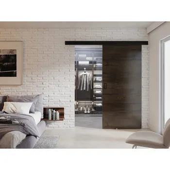 Interiérové dveře Interiérové ​​posuvné dveře Juwentyn Plus 90, Barva: jasan tmavý MIRJAN 5903211101458