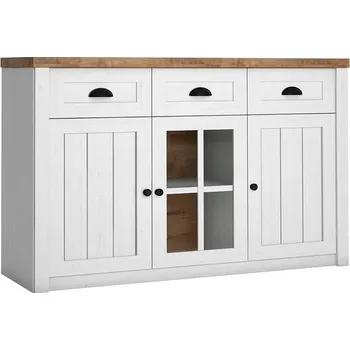 Komoda Komoda 3S Patty PT03, Barva: borovica andersen + borovica andersen + dub lefkas tmavý MIRJAN 5902928810998