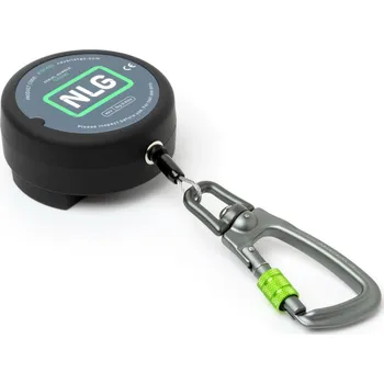 Jojo karabina NLG Lanyard s ocelovým lankem na nářadí s nosností 3 kg – kov, černá