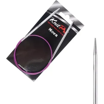 Jehlice KnitPro Nova kruhové kovové fixní jehlice 3,5mm 50cm (KnitPro Nova kruhové kovové jehlice 3,5 mm 50cm)